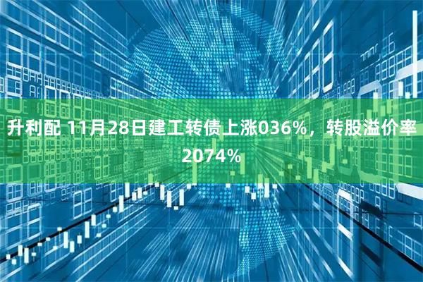 升利配 11月28日建工转债上涨036%，转股溢价率2074%